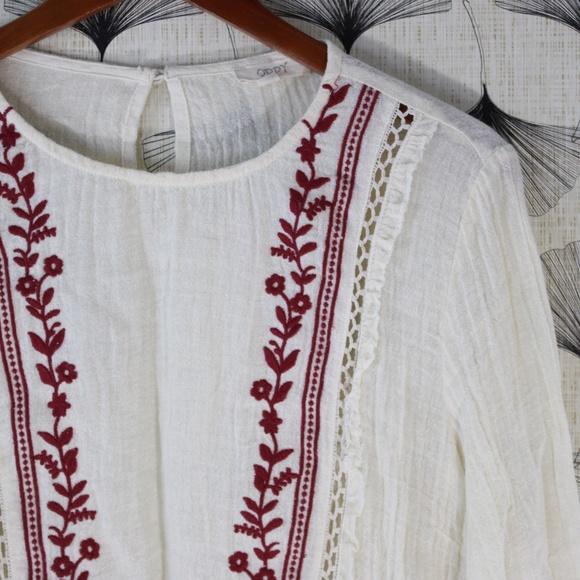 Oddi Boho Linen Tunic Top - Picture 3 of 6